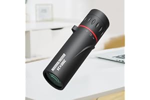 10x24 Monocular Telescope, Waterproof & Lightweight for Outdoor Use(Red)