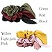 Ondder Bow Scrunchies for Hair Satin Silk Scrunchies, Hair Accessories for Women Ladies Young Women, 6 Assorted Colors Scrunchies