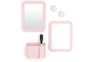 U Brands Locker Accessories Kit, Back to School Essentials, Blush, 6-Piece, Includes Whiteboard, Mirror, and Organizing Suppl