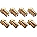 Hestya 28 Pieces M6 3D Printer Brass Extruder Nozzle Print Head for E3D Makerbot 0.2 mm, 0.3 mm, 0.4 mm, 0.5 mm, 0.6 mm, 0.8 mm, 1.0 mm with 8 Grids Storage Box