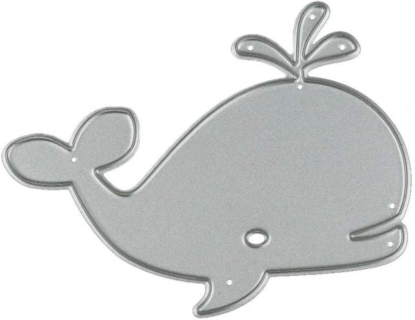 Kaiboo Creative DIY Metal Handmade Craft Cutting Dies Scrapbooking Embossing Album Refills Paper Card Stencil(Little Whale)
