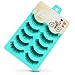False Eyelashes, PrettyMakeUp 5 Pairs Black Long Thick Soft Flase Eye Lashes Reusable for Makeup Cosmetic Fake Eyelashes Christmas Gifts (Green)