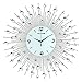NEOTEND Modern Wall Clock for Living Room Decor Large Bedroom Silent Decorative Wall Watch Metal Quiet Crystal Kitchen Big Office Farmhouse Frameless 25.6 Inch