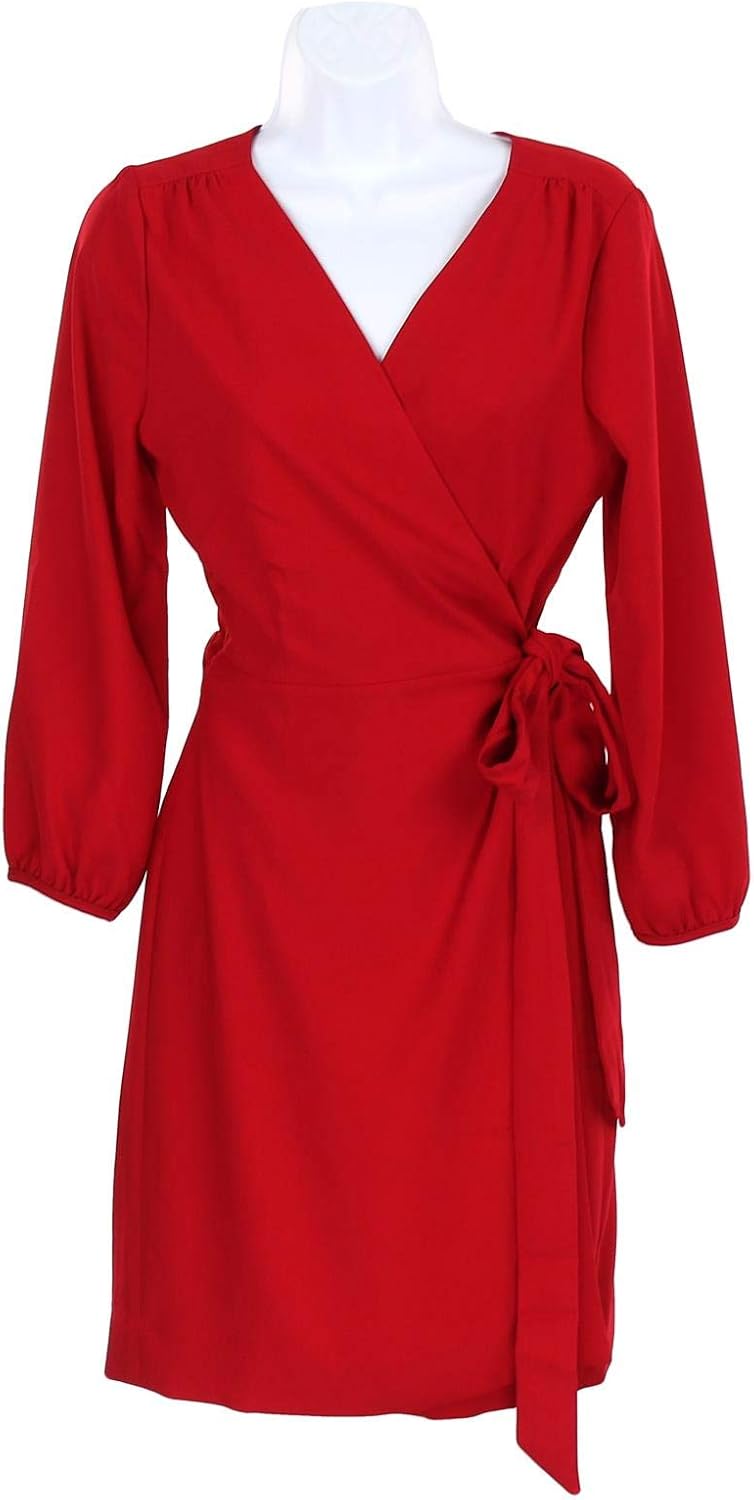 j crew red dress