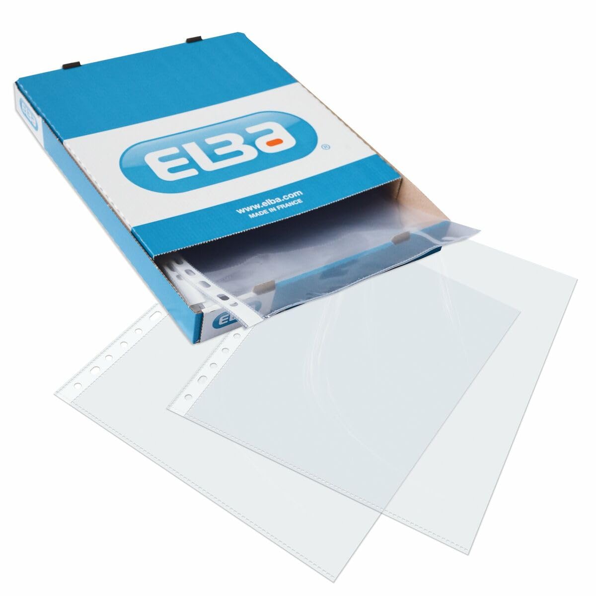Elba A4 70 Microns Standard Punched Pockets - Clear (Box of 100)