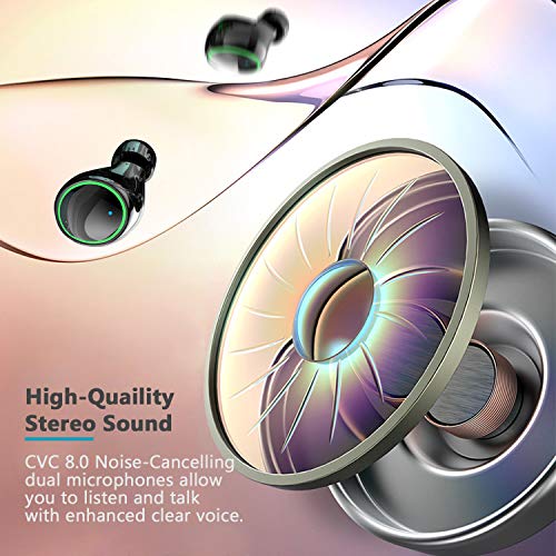 image for Wireless Earbuds, Dveda Bluetooth 5.0 Wireless Headphones, IPX8 Waterp