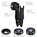 ATFUNG iPhone Lens Kit, Wide Angle Lens, Kaleidoscope Lens Macro Lens Cell Phone Camera Clip Lens Attachment Kit for iPhone 6 7 Plus Samsung Android Smartphones