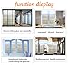 Coavas Window Privacy Film, Translucent Mosaic Window Film 3D Decorative Static Window Clings Removable Sun Blocking Window Stickers for Glass Door Home Heat Control Anti UV