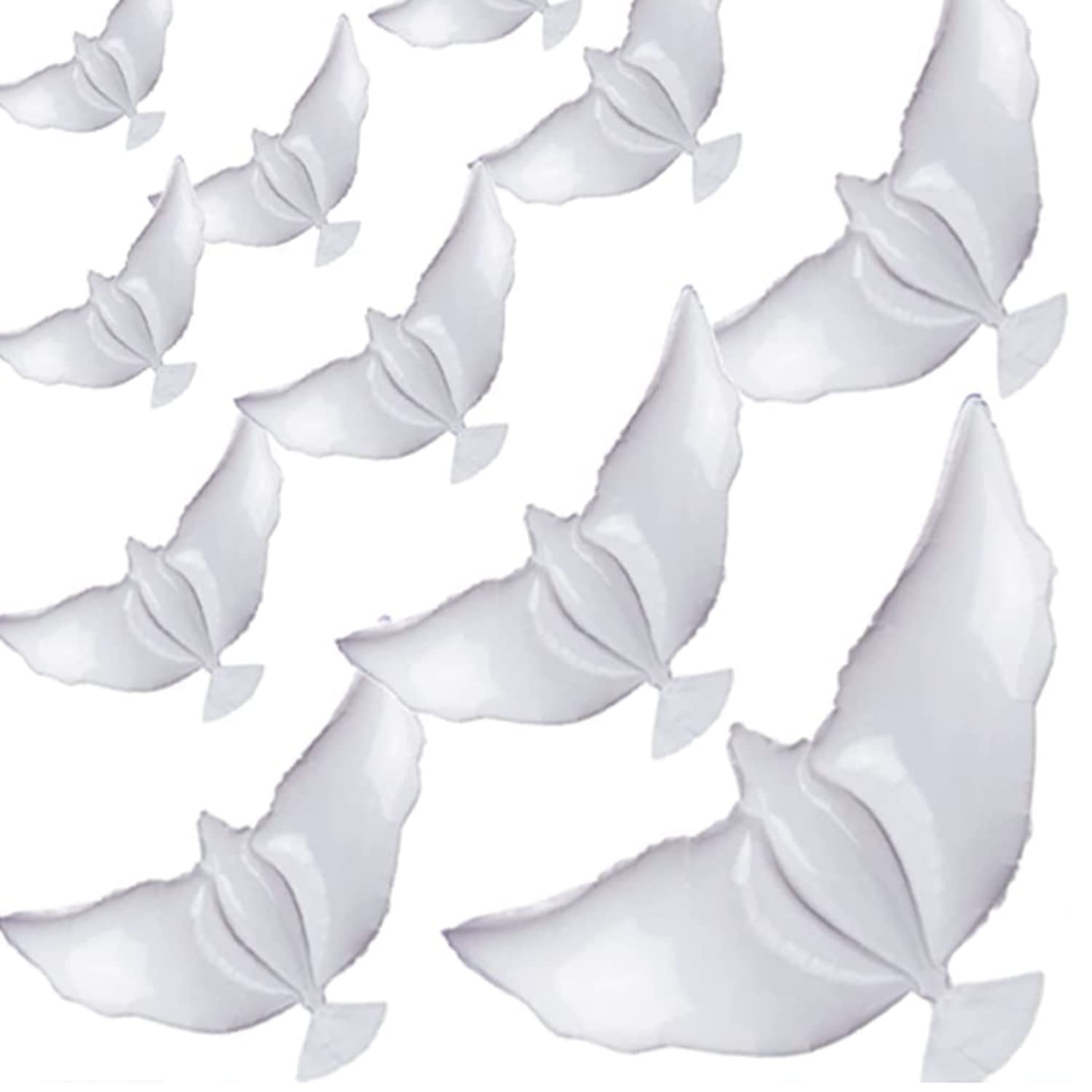 9 Pieces White Peace Dove Balloons Memorial Balloons Pigeon Bird Balloons Ceremonies Party Decorations for Wedding Funeral Birthday Engagement Party Decoration Supplies