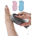 Magic Exfoliating Bath Sponge,3D Super Soft Exfoliating Bath Sponge, Skin Friendly and Reusable for Adults Children and Pregnant Women. (Blue+Pink)