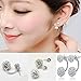 NEARTIME ❤️Women Earrings, Clearance Fashion Holiday Sale Women Jewelry Rhinestone Austria Crystal Pendant Hoop Earrin