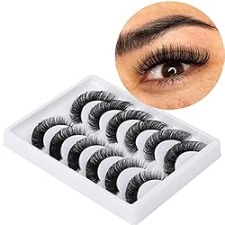 False Eyelashes Wispy Fuax Mink Lashes D Curl
