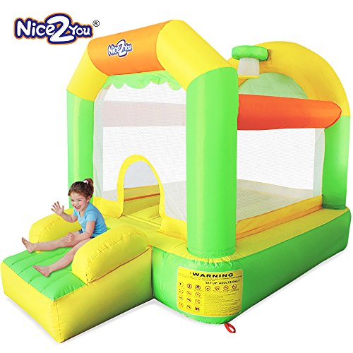 Nice2You Inflatable Bouncy Castle Children Jumping Backyard Bounce House