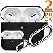 2pack Upgrade AirPods Pro Case Protective Cover (Front LED Visible) Environmentally Friendly Silicone Durable Prevents Scratch/Falling (Black) …
