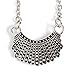 Dissent Pins RBG Dissent Collar Gold Necklace - I Dissent Pendant Necklace - Ruth Bader Ginsburg's Dissent Collar - Necklaces for Women, Silvertone, 16