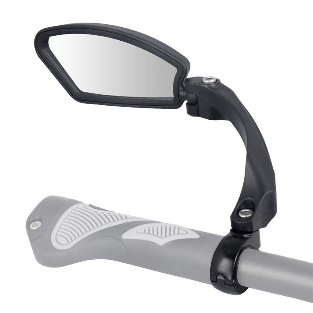 Bike Mirror, Handlebar Mirror, HD, Shock Resistant, Glass Lens, Adjustable, 360° Rotation Test, Vehicle Quality, Spy Space Mirror