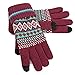 Cozy Design Women's Knitted Gloves with Roll Up Cuffs for Winter