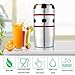 Lukasa Citrus Juicer Manual Orange Juicer Portable Stainless Steel Hand Grapefruit Squeezer Lid Rotation Squeezer for Lemons, Tangerines and Other Fruits