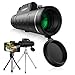 Monocular Telescopes, 12x50 Dual Focus Waterproof Spotting Scopes, Low Night Vision with Phone Clip and Tripod for Cell Phone-for Bird Watching, Hunting, Camping, Hiking, Outdoor, Surveillance