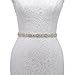 Remedios Elegant and Stylish Pearl Rhinestone Embellishments Bridal Belt Sash,Champagne
