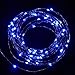 BOYON Blue String Lights, Outdoor Waterpoof LED String Lights for Patio, Bedroom Garden, Tree, Party, Wedding, Christmas, 33 ft, 100 LED, Remote Control