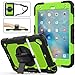 iPad Mini 5 Case,iPad Mini 4 Case, SEYMAC Stock [Full-body] Drop Proof &Shockproof Hybrid Armor Case with 360 Rotating Stand [Pencil Holder] Screen Protector Hand Strap for iPad Mini 4/5 (Green+Black) primary