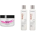 KERAZON Brazilian Hair BTX Treatment For All Hair Types + Sulfate Free and Sodium Free Shampoo & Conditioner KIT