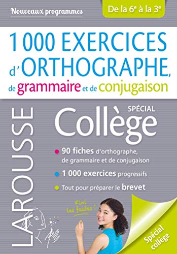 1000 exercices d'orthographe, spécial collège by (Paperback)