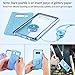 Galaxy Note 8 Case, Glitter Luxury Cute Phone Case Girls with Kickstand, Bling Diamond Rhinestone Bumper Ring Stand Sparkly Luxury Thin Soft Protective Samsung Galaxy Note 8 Case for Girl Women - Blue