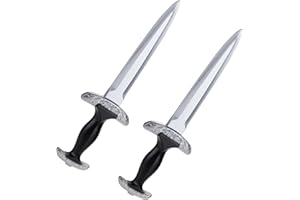 HAPDREAM Fake Foam Swords, 14.6" Realistic Dagger Knife Toy Swords for Kids Boys Role-Play Accessory, Martial Arts Weapons Prop for Play Fighting, Medieval Knight Toy, Halloween Cosplay