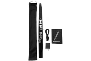 DPOFIRS Digital Wind Instrument, 13 Tones Electric Blowpipe, Electronic Saxophone Blowpipe, Rise and Fall Button Wind Instrument US Plug 100‑240V