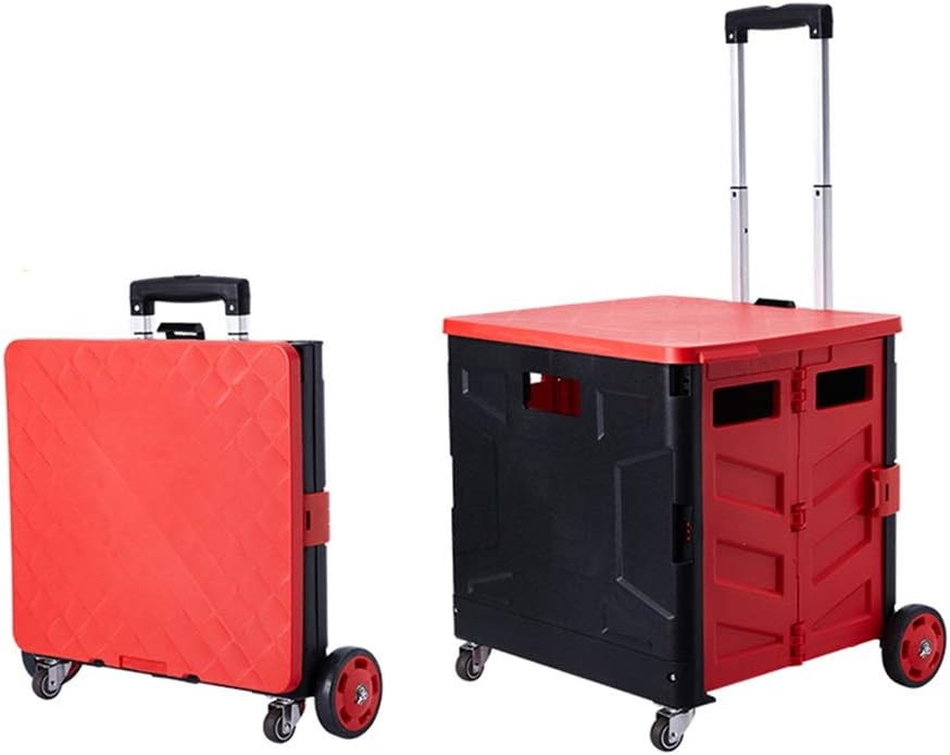 GXYAWPJ Foldable Utility Cart Folding Portable Rolling