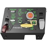 MOZA MLTP Take-Off Landing Panel Flight Simulator Controls for PC, Black | Programmable Panel Lighting, 25 Programmable Inputs, Hall Sensor Precision