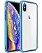 Mkeke Compatible with iPhone Xs Case,iPhone X Case, Anti-Scratch Shock Absorption Cover Case iPhone Xs/X Blue