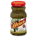 La Victoria Green Salsa Jalapena, Extra Hot, 12-Ounce Bottle (Pack of 12)