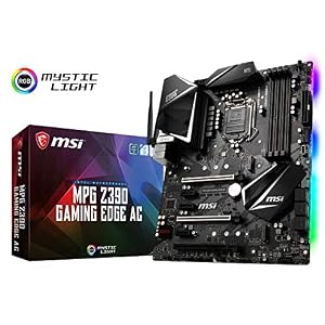 MSI MPG Z390 Gaming Edge AC LGA1151 (Intel 8th and 9th Gen) M.2 USB 3.1 Gen 2 DDR4 HDMI DP Wi-Fi SLI CFX ATX Z390 Gaming…