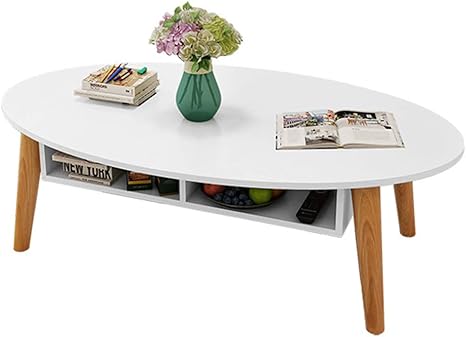 Amazon Com Creative Oval Two Grid Coffee Table Simple Small