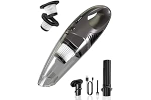 SERVOMASTER Handheld Vacuum Cordless Car Vacuum Cleaner Portable Mini Rechargeable with Powerful Suction and Lightweight Desi