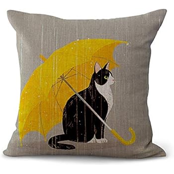 JUNMAO Cute Elephant Wearing Glasses Lovely Animals Dog with Flower Throw Pillow Covers 18''x18, Soft Decorative Square Pillow Cases Cushion Case Home Decor for Car/Sofa/Bedroom (A, 18''x18'')