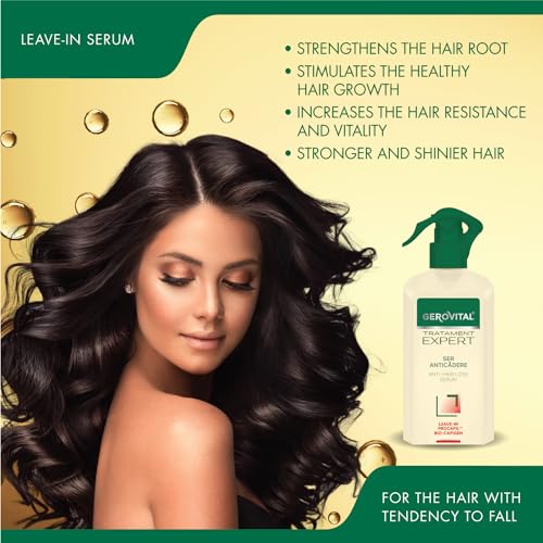 Gerovital Tratament Expert Anti-Hair Loss Serum - No Rinse, Strengthens Root, Reduces Hair Loss and Stimulates Healthy Growth, 150 ml