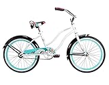 Huffy Bicycle Company Number 23555 Girls Good Vibrations Bike, White Beach, 20-Inch