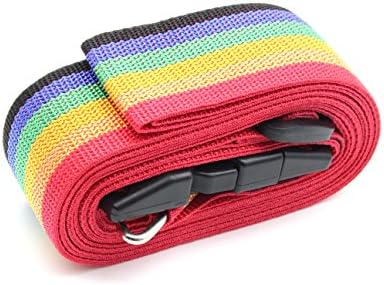 Adjustable Travel Luggage Strap Suitcase Security Belt Straps with Security Lock and Built-in Address Tag