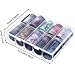 10 Sheets Fashion Art Nail Foil Transfer Stickers, Nail Decals Transfer Foil Box, DIY Decoration for Women and Kids, 10 Colors (Starry Sky Patterns)