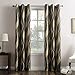 No. 918 Intersect Ogee Print Semi-Sheer Grommet Curtain Panel