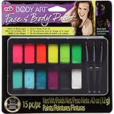 Tulip Body Art Body Paint Kit, Neon and Black Light