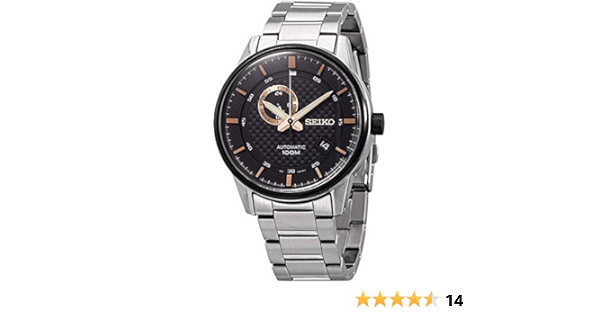Amazon.com: Seiko Automatic Black Dial Stainless Steel Men's Watch SSA389 :  Clothing, Shoes \u0026 Jewelry