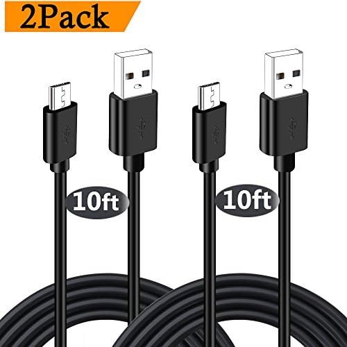 Long 10 Feet Replacement USB Power Cable Charger for Kindle, Kindle DX,Fire TV Stick,Fire, Keyboard,Touch,Tablet with Alexa, Oasis, HD Kids Edition, Pendant, Paperwhite,Echo Dot