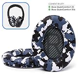 Wicked Cushions Premium Bose QC35 Ear Pads - Compatible with Bose QuietComfort 35 & 35 ii | Snow Camo