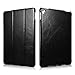 iPad Pro 9.7 Leather Case, Icarercase Vintage Genuine Leather Side Open Flip Folio Style Smart Cover in Ultra Slim Design with Stand & Auto Wake/Sleep Functions for 9.7-inch iPad Pro (Black)