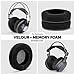 BRAINWAVZ XL Large Velour Replacement Memory Foam Earpads - Suitable For Many Other Large Over The Ear Headphones - Sennheiser, AKG, HifiMan, ATH, Philips, Fostex, Sony